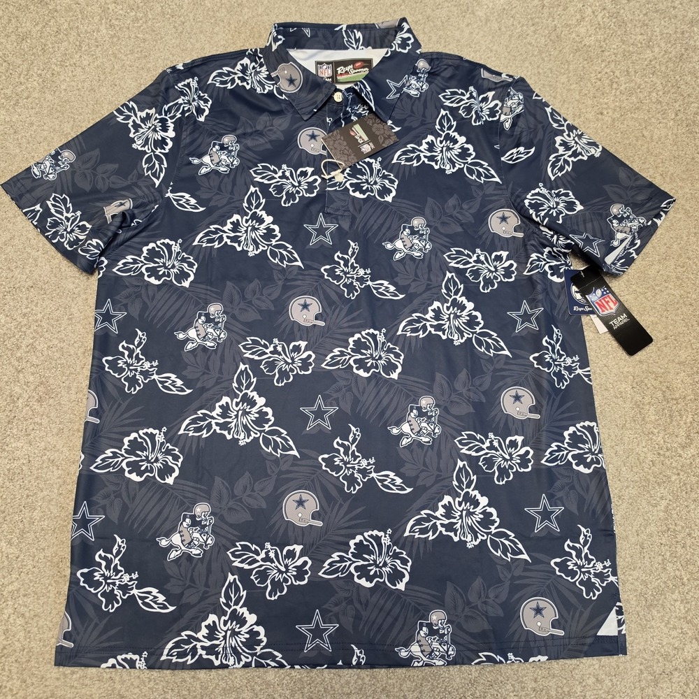 Reyn Spooner DALLAS COWBOYS THROWBACK PERFORMANCE‎ POLOSz L NWT Golf Quick Dry